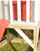Wendi Toys Casuta de gradina Summer Adventure House cu platforma cu loc pentru nisip tobogan si leagan dublu (M29R)