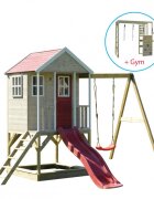 Wendi Toys Casuta Nordic Adventure House cu loc de nisip tobogan si leagan