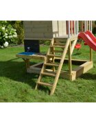 Wendi Toys Casuta Summer Adventure cu loc de nisip tobogan leagan si bucatarie