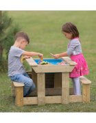 Wendi Toys Masa de picnic senzoriala cu bancute si loc pentru nisip si apa T3