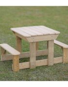 Wendi Toys Masa de picnic senzoriala cu bancute si loc pentru nisip si apa T3