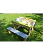 Wendi Toys Masa de picnic senzoriala T2 Deluxe cu bancute si loc pentru nisip si apa