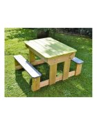Wendi Toys Masa de picnic senzoriala T2 Deluxe cu bancute si loc pentru nisip si apa