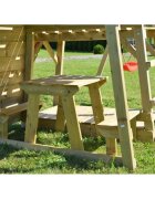 Wendi Toys Turn de joaca cu 2 platforme panou de catarare tobogan leagan masuta de picnic cu bancute si lada de nisip