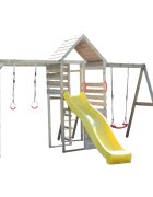 Wendi Toys Turn de joaca cu 2 platforme panou de catarare tobogan leagan si modul de gimnastica