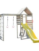Wendi Toys Turn de joaca cu 2 platforme panou de catarare tobogan si modul de gimnastica