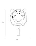 Wild & Soft Cuier decorativ handmade din bambus Wild and Soft Tigru