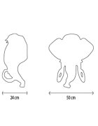 Wild & Soft Decoratiune de perete Wild and Soft cap de mamut Arthur