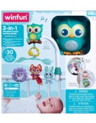 WINFUN Carusel muzical 3 in 1 pentru patut Prietenii padurii