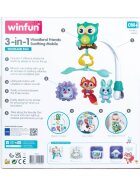 WINFUN Carusel muzical 3 in 1 pentru patut Prietenii padurii
