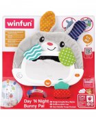 WINFUN Iepuras cu activitati pentru patut sau carucior