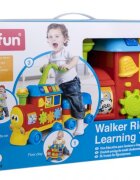 WINFUN Trenulet antemergator fara pedale pentru copii pentru copiii cu varsta incepand de la 12 luni melodii vesele lumini