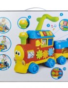 WINFUN Trenulet antemergator fara pedale pentru copii pentru copiii cu varsta incepand de la 12 luni melodii vesele lumini