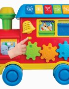 WINFUN Trenulet antemergator fara pedale pentru copii pentru copiii cu varsta incepand de la 12 luni melodii vesele lumini