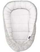Womar Zaffiro Baby Nest cu 2 fete Grey Leaves