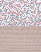 Womar Zaffiro Perna pentru carucior N3 Bumbac Waffle Pink Stones