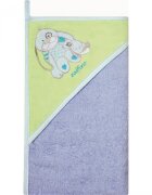 Womar Zaffiro Prosop de baie cu gluga imprimeu velur 80 x 80 cm AN-OW-01