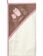 Womar Zaffiro Prosop de baie cu gluga imprimeu velur 80 x 80 cm AN-OW-01