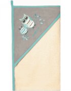 Womar Zaffiro Prosop de baie cu gluga imprimeu velur 80 x 80 cm AN-OW-01