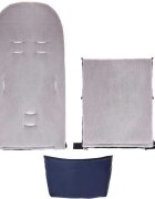 Womar Zaffiro Sac de iarna Nego Pastel Plus extensie navy
