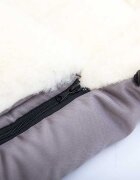 Womar Zaffiro Sac de iarna pentru carucior Classic N6 din lana bej inchis