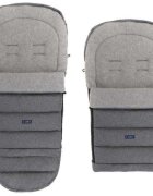 Womar Zaffiro Sac de iarna pentru carucior si scaun auto iGrow 2.0 cu lana oaie premium melange gri
