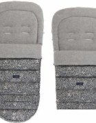 Womar Zaffiro Sac de iarna pentru carucior si scaun auto iGrow 2.0 cu lana oaie premium organic gri