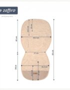 Womar Zaffiro Salteluta pentru carucior 85 cm lana fiarta si plasa AIR bej