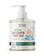 Wooden Spoon Sampon si gel dus fara parfum pentru copii si bebelusi bio 300ml