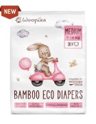 Wooden Spoon Scutece eco cu fibre de bambus M 30 bucati 9-14 kg