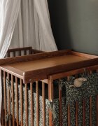 Woodies Safe Dreams Masa de infasat din lemn atasabila la patut bebe Vintage 86 x 51 x 7 cm
