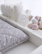 Woodies Safe Dreams Masa infasat pentru bebelusi lemn masiv Alb 76 x 44 x 86 cm cu 2 rafturi de depozitare inalte