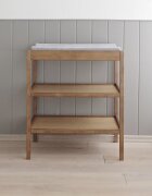 Woodies Safe Dreams Masa infasat pentru bebelusi lemn masiv Vintage 76 x 44 x 86 cm cu 2 rafturi de depozitare inalte
