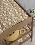 Woodies Safe Dreams Masa infasat pentru bebelusi lemn masiv Vintage 76 x 44 x 86 cm cu 2 rafturi de depozitare inalte