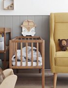 Woodies Safe Dreams Masa infasat pentru bebelusi lemn masiv Vintage 76 x 44 x 86 cm cu 2 rafturi de depozitare inalte