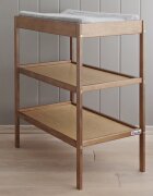 Woodies Safe Dreams Masa infasat Vintage cu 2 rafturi de depozitare inalte inclus Saltea