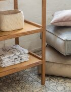 Woodies Safe Dreams Masa infasat Vintage cu 2 rafturi de depozitare inalte inclus Saltea