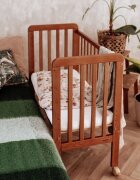 Woodies Safe Dreams Patut bebe din lemn masiv bedside Vintage 90 x 40 cm