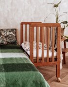 Woodies Safe Dreams Patut bebe din lemn masiv bedside Vintage 90 x 40 cm