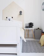 Woodies Safe Dreams Patut din lemn masiv transformabil pentru bebe si junior Hampton + saltea cocos 140 x 70 cm
