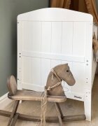Woodies Safe Dreams Patut din lemn masiv transformabil pentru bebe si junior Hampton + saltea cocos 140 x 70 cm
