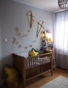 Woodies Safe Dreams Patut din lemn masiv transformabil pentru bebe si junior Noble Vintage 140 x 70 cm