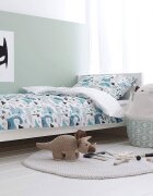 Woodies Safe Dreams Patut din lemn masiv transformabil pentru bebe si junior Smooth 140 x 70 cm