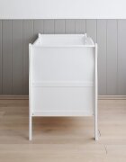 Woodies Safe Dreams Patut din lemn pentru bebe inaltime saltea reglabila Noble Alb 120x60 cm