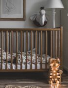 Woodies Safe Dreams Patut din lemn pentru bebe inaltime saltea reglabila Stardust Craft vintage 120x60 cm