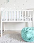Woodies Safe Dreams Patut mic co-sleeping din lemn Alb 90 x 40 cm