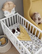 Woodies Safe Dreams Patut mic co-sleeping din lemn Classic Alb 90 x 40 cm