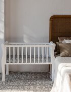 Woodies Safe Dreams Patut mic co-sleeping din lemn Noble Alb 90 x 40 cm