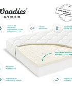 Woodies Safe Dreams Saltea pentru copii Premium cu fata dubla din spuma Pur si latex 90x40x6.5 cm