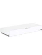Woodies Safe Dreams Sertar depozitare cu capac pentru patut copii Smooth Woodies 120 60 cm alb